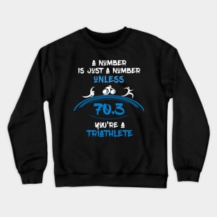 Bragging Half Triathlon 70.3 Crewneck Sweatshirt